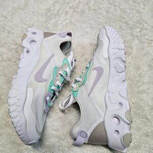 Nike React‎ Art3mis White Infinite Lilac Gray Running Shoes Sneakers Women 7